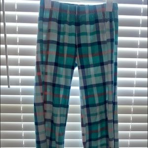 Colorful plaid pajama pants